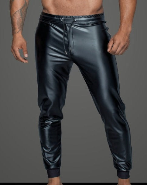 Powerwetlook Treggings mit Gesäßtasche 