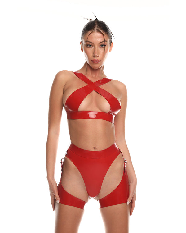 Haut en latex "Abyss" Rouge