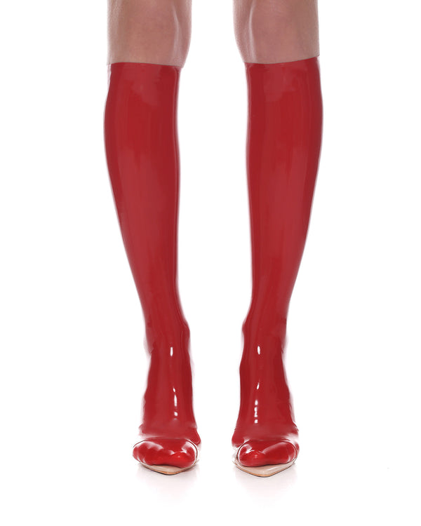 Chaussettes hautes "Glimp" Rouge