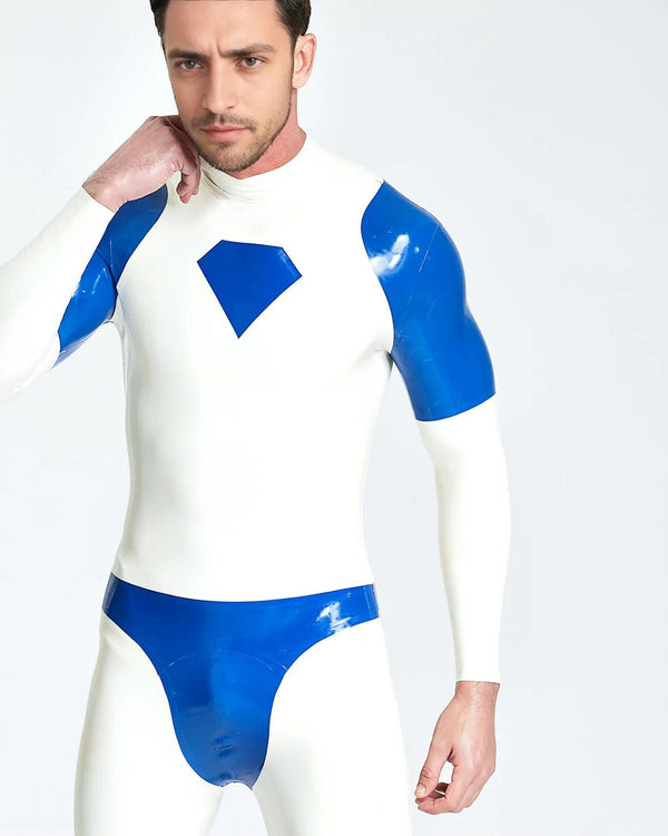 Combinaison Catsuit en latex pour homme Diamond Dazzler